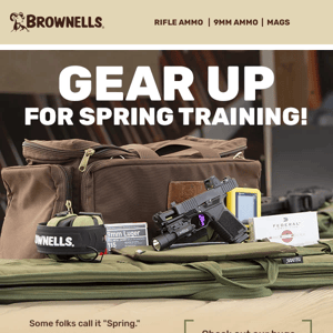 Grab the gear you need for training the Spring!