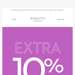 SALE: Extra 10% off. Limited offer.