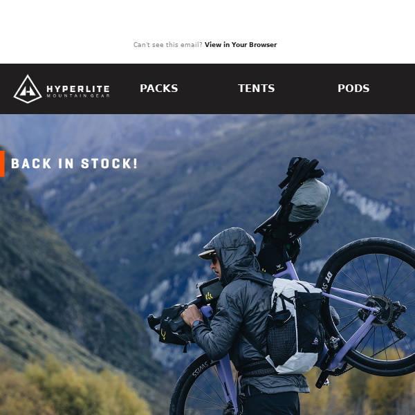 BACK IN STOCK! The Elevate 22 Day Hiking Pack. Built for the Bold