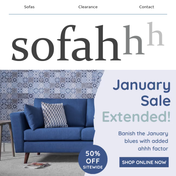 January Sale Extended!