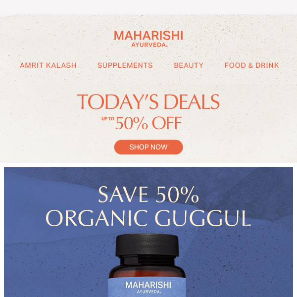 ⚡Up to 50% OFF Guggul, Deep Rest & More⚡