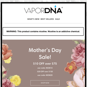 One Day left! Don't miss out our Mother's Day Sale!