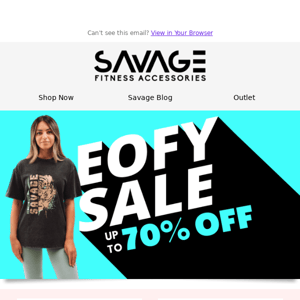 🚨 Savage Fitness Accessories Savage EOFY SALE is on // Score up to 70% OFF