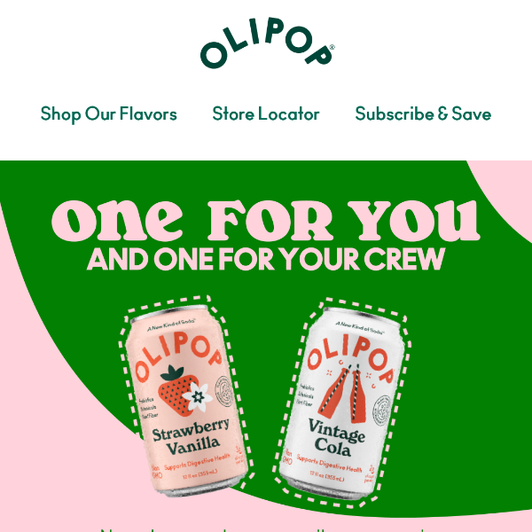 OLIPOP is made to share 🤝