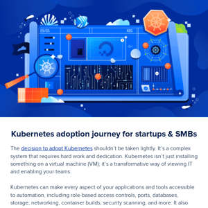 [Free Guide] Kubernetes adoption journey for startups & SMBs