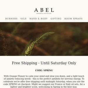 A Free shipping Code Just For You