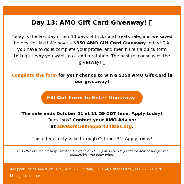 Grand Finale: $350 AMO Gift Card Giveaway! 🌟 💸