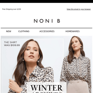 Winter Archives NOW $25*