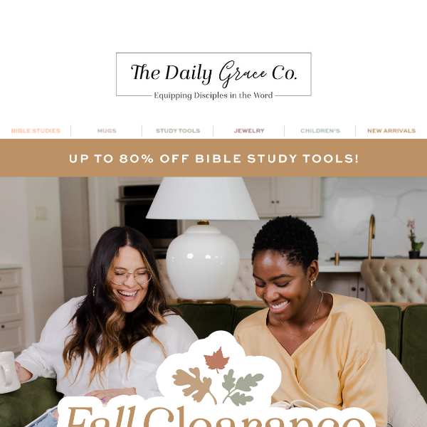 UP TO 80% OFF BIBLE STUDY TOOLS YOU KNOW AND LOVE?!