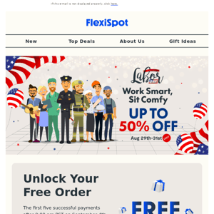 FlexiSpot Labar Day Sale Up to 50% off