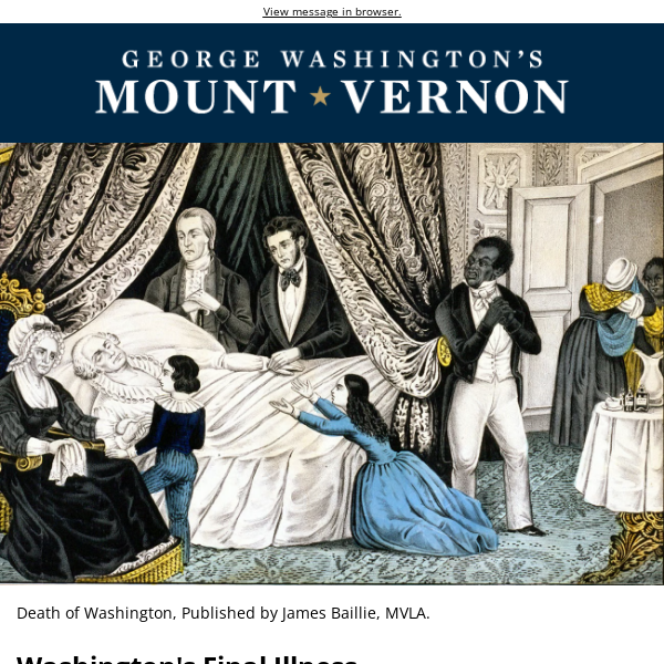 George Washington's Sudden Death