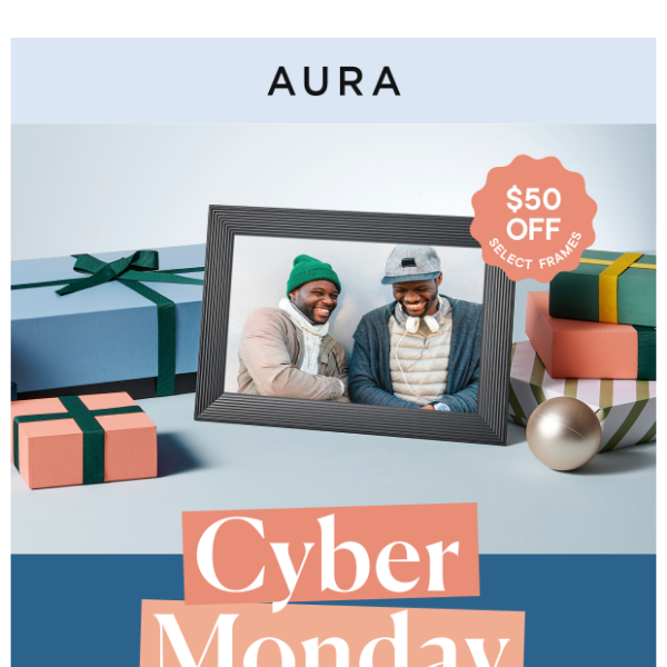 Up to $50 off: Cyber Monday starts ~now~ 🎁