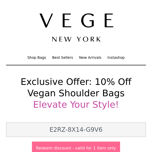 💚 Exclusive Offer: 10% Off Vegan Shoulder Bags - Elevate Your Style Cruelty-Free!