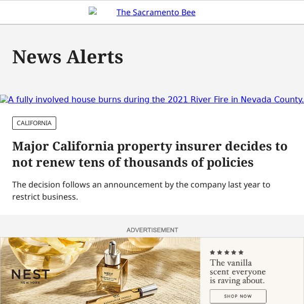 Major California property insurer will not renew thousands of policies
