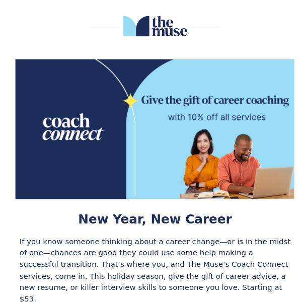 Give the gift of career coaching