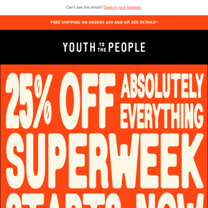 Your 25% Off Starts Now!