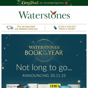 2 DAYS TO GO | Waterstones Book Of The Year 2023