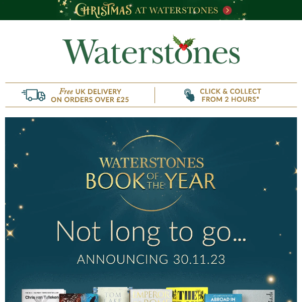 2 DAYS TO GO | Waterstones Book Of The Year 2023