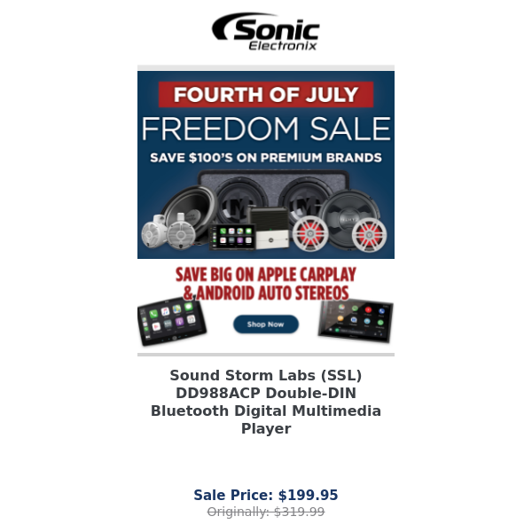 Our July 4th Sale Is Live! Find The Perfect Audio Upgrades For Your Car