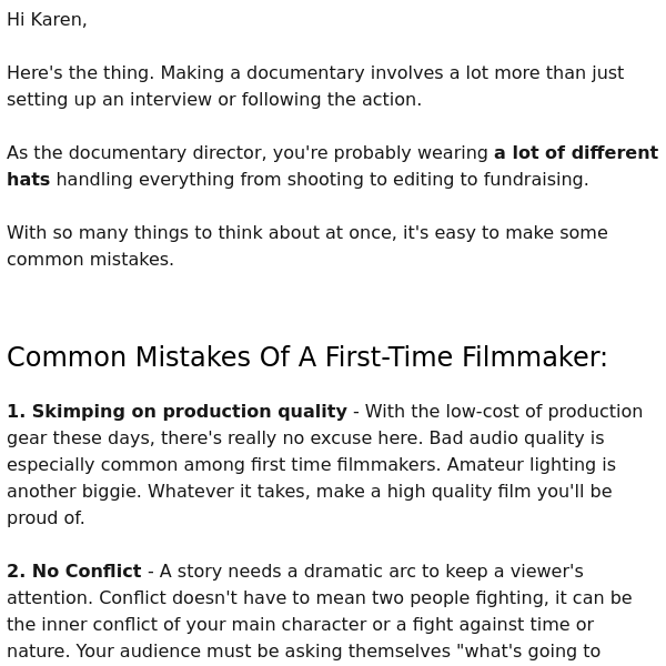 Avoid these 8 amateur filmmaking mistakes (I've made all of them!)