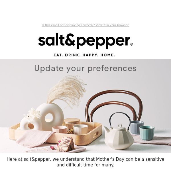 Would you like to opt-out of Mother's Day emails?