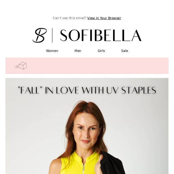 "Fall" in Love with UV Staples Sofibella Wear