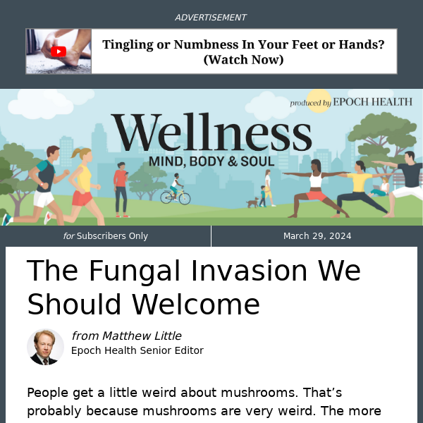 The Fungal Invasion We Should Welcome