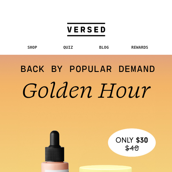 Unlock Your Glow with Versed's Golden Hour Promo 🌞