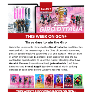 Three days to win the Giro