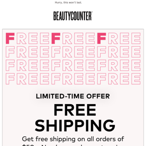 Did someone say FREE SHIPPING? 🙌