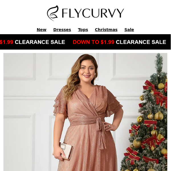 🤩.FlyCurvy.Save Big on Fashion: Enjoy 40% OFF on Stylish Dresses!