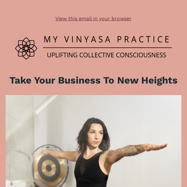 Take your yoga career to new heights. Enjoy our Entrepreneurship Training for just $100.