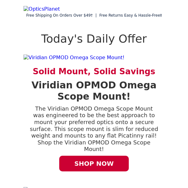 Viridian OPMOD Omega Scope Mount Savings