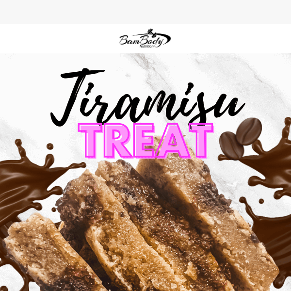 Introducing BamBody's Tiramisu Treat! 🇮🇹