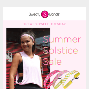 Celebrate The Summer Solstice With A FREE Sweaty Band! ☀️ Plus, LAST DAY To Shop 35% Off All Sparkle & Shine