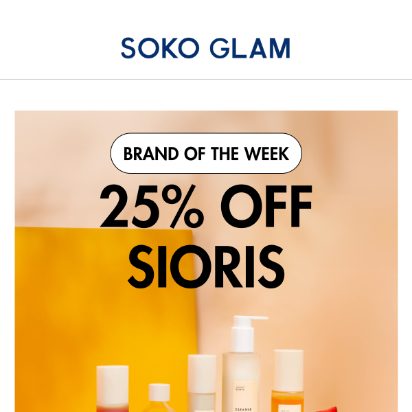 25% OFF ALL SIORIS