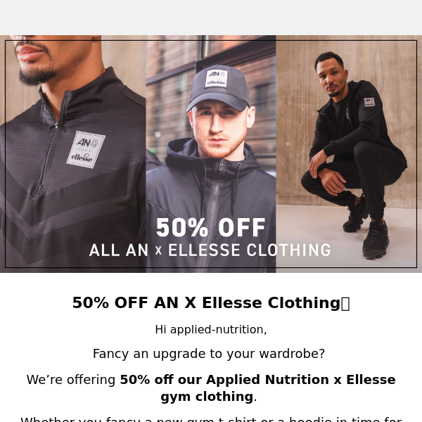 50% OFF AN x Ellesse Clothing💸
