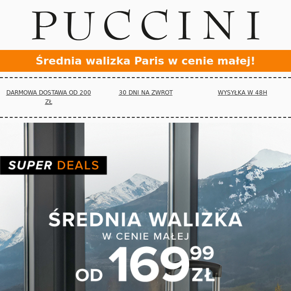 Super Deals: Średnia walizka Paris w cenie małej! 🔥 Sprawdź!