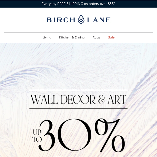 Wall decor + art deals ► Enjoy up to 30% off!