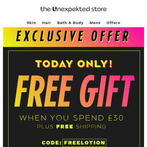 🎁 Free gift 🎁 Today only!