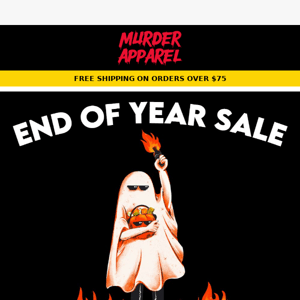 End Of Year Sale 👻