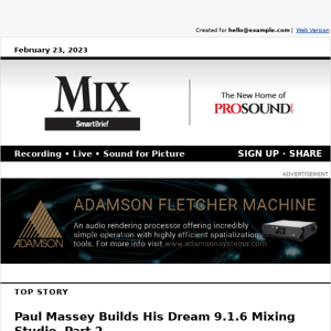 Paul Massey 9.1.6 Mix Studio, Part 2 / Beat Machine: Studio Meets Arcade / Producer Stephen Lironi Returns / Jack Antonoff on Grammys / Dave Grohl, Neve Desk's Super Bowl Ad / L.A.'s New Venue / More!