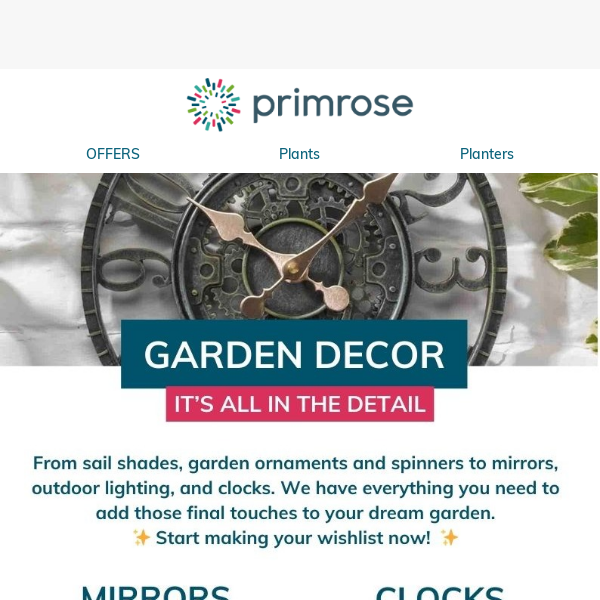 Garden Decor + Offers