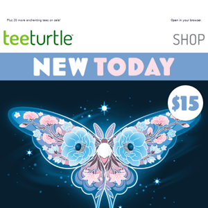 🌸 ✨ NEW celestial floral moth t-shirt!