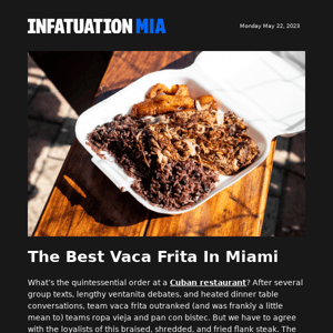Who Makes The Best Vaca Frita In Miami?