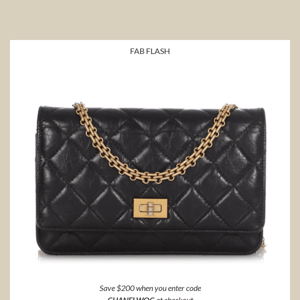 Chanel Black Quilted Caviar Wallet on Chain Woc by Ann's Fabulous Finds