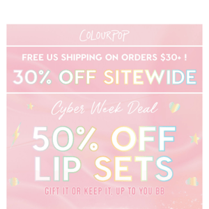 💄 CYBER DEAL: 50% Off Lip Sets 💄