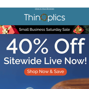 Support Small Business with 40% Off Sitewide
