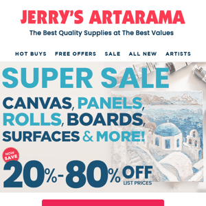 Ends Soon! ✨BIG Canvas & Surfaces Super Sale✨