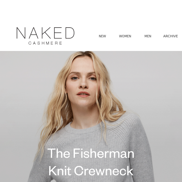 New in: the Fisherman Crewneck in Heather Grey